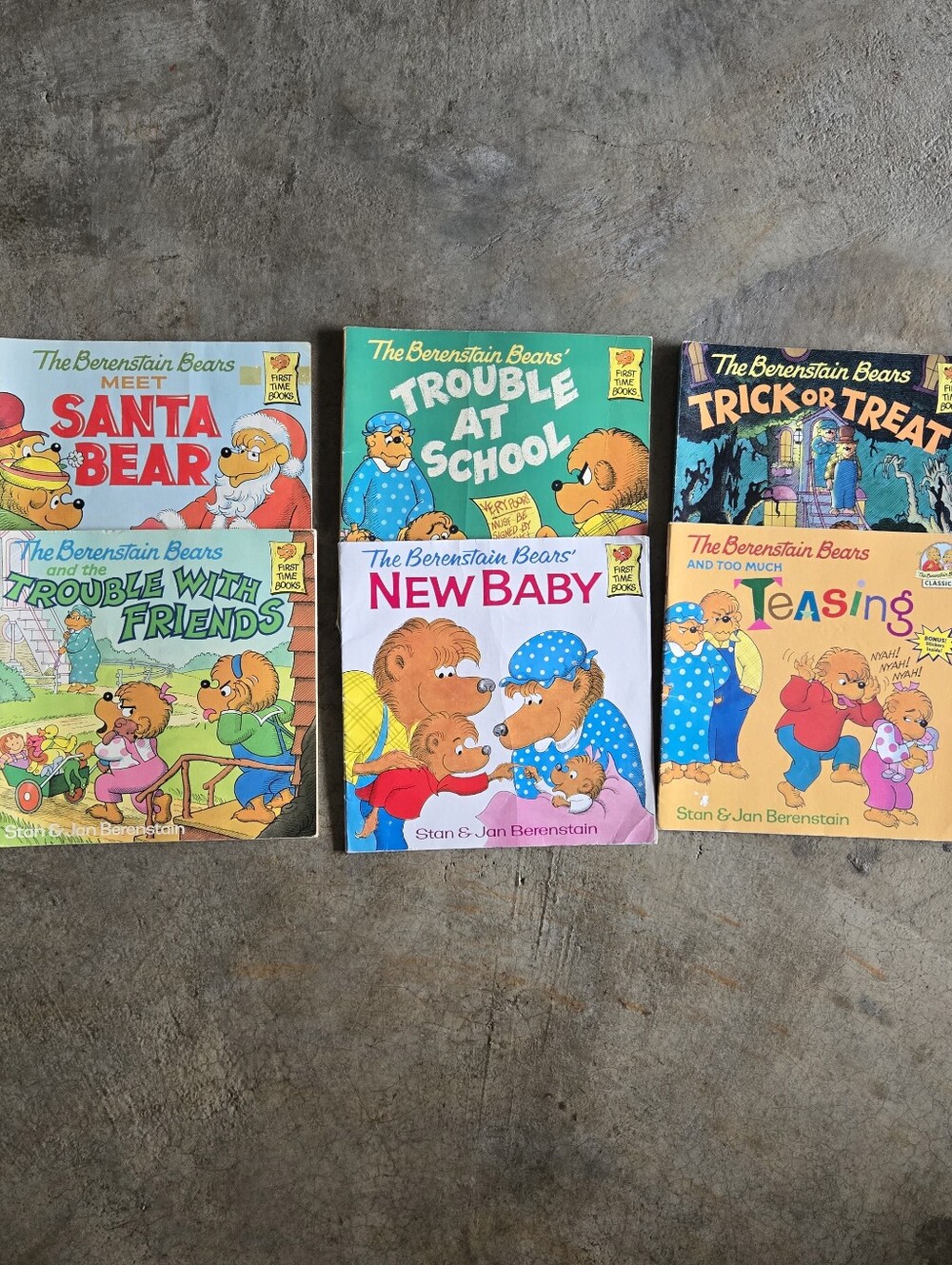 2 For $15 Lot Of 6 Berenstain Bears Books Vintage First Time 80s 90s Paperback